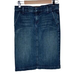 James Jeans Denim Pencil Skirt Dark Wash Size 26 Women Above Knee Tight Fit